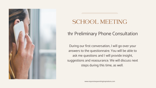 School Meeting Preparation 1hr Preliminary Phone Consult